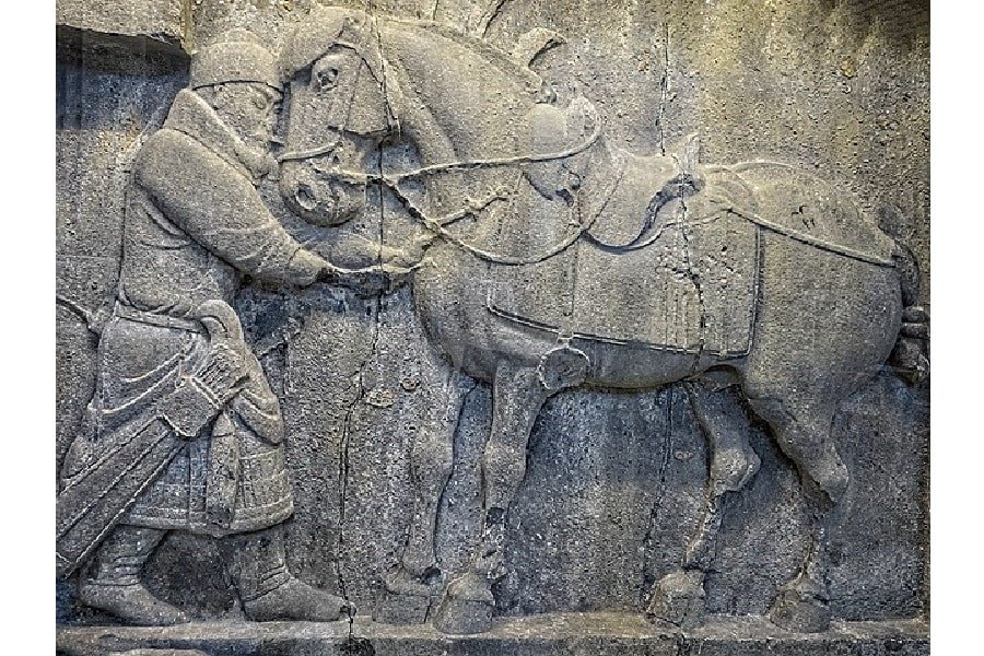 Emperor Taizong Horse Relief, Saluzi, 636-649 CE Tang Dynasty
