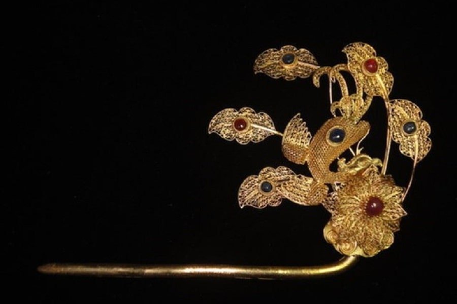 Ming Dynasty Silver gilt Hairpin