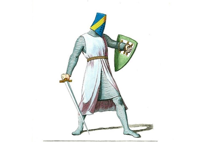 Medieval-Knights-a-knight-in-a-helmet