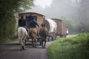 the first RVs--gypsy wagon