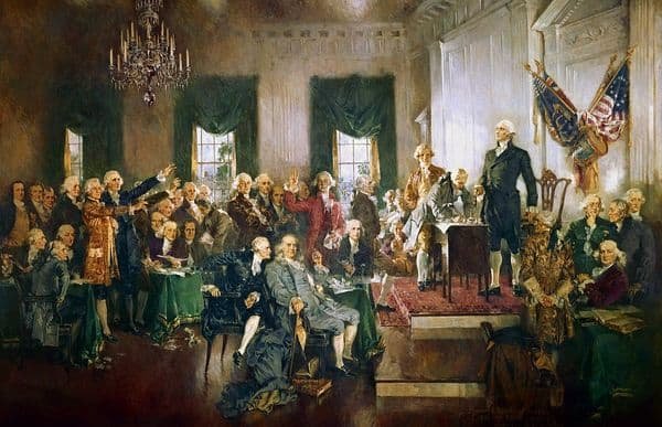 Signing of the US constitution