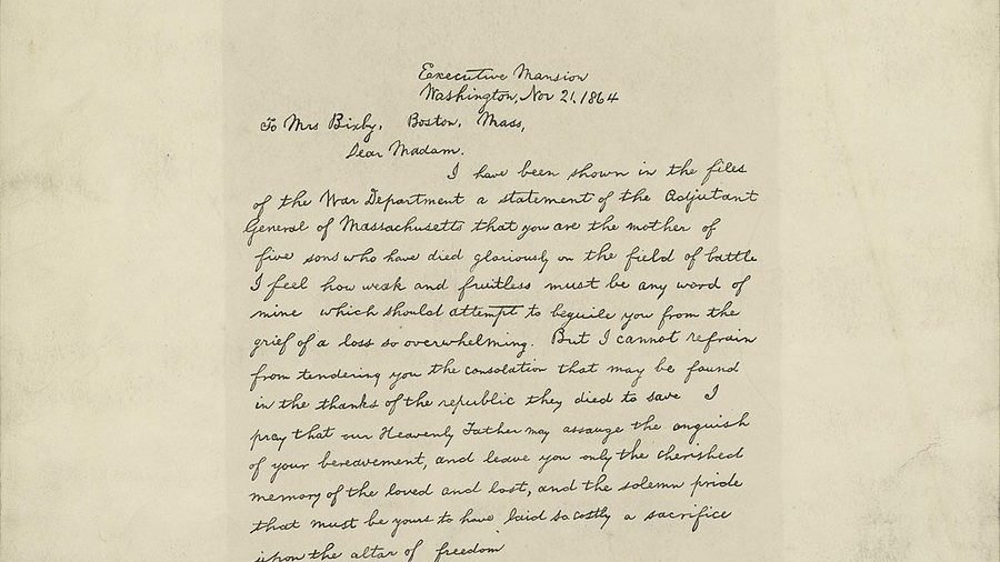 The Bixby Letter: A New Analysis Casts Doubt 1