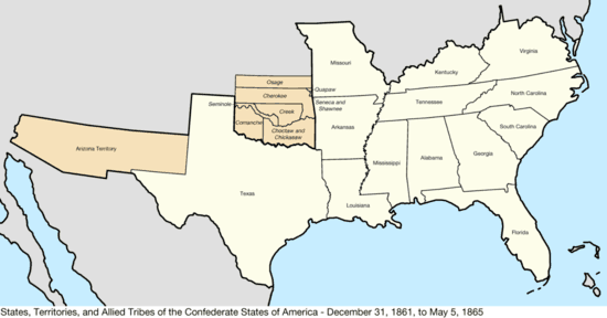 Confederate Territory 1861