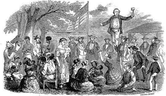 Slave auction in the USA