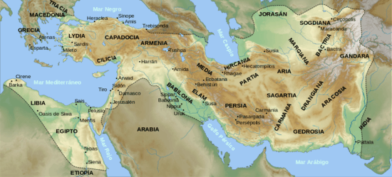 Persian empire map