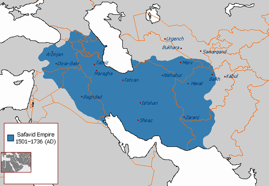 Safavid Empire Map