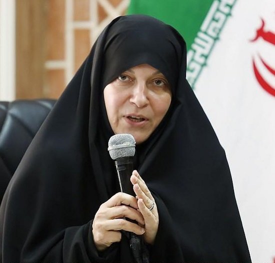 A picture of Iranian lawmaker Fatemeh Rahbar.