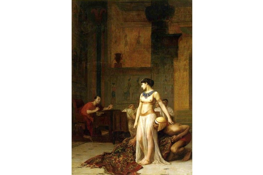 Cleopatra and Caesar by Jean-Leon-Gerome