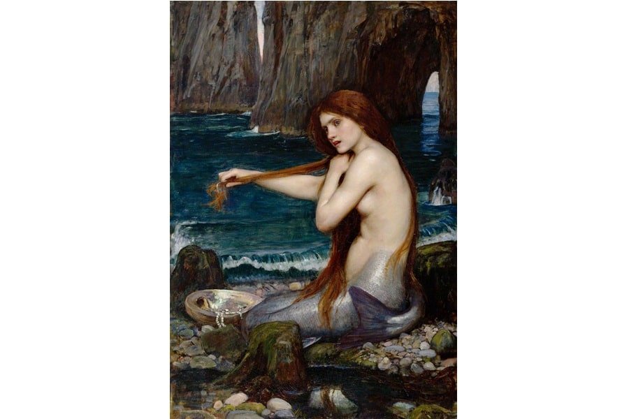  A Mermaid by  John William Waterhouse